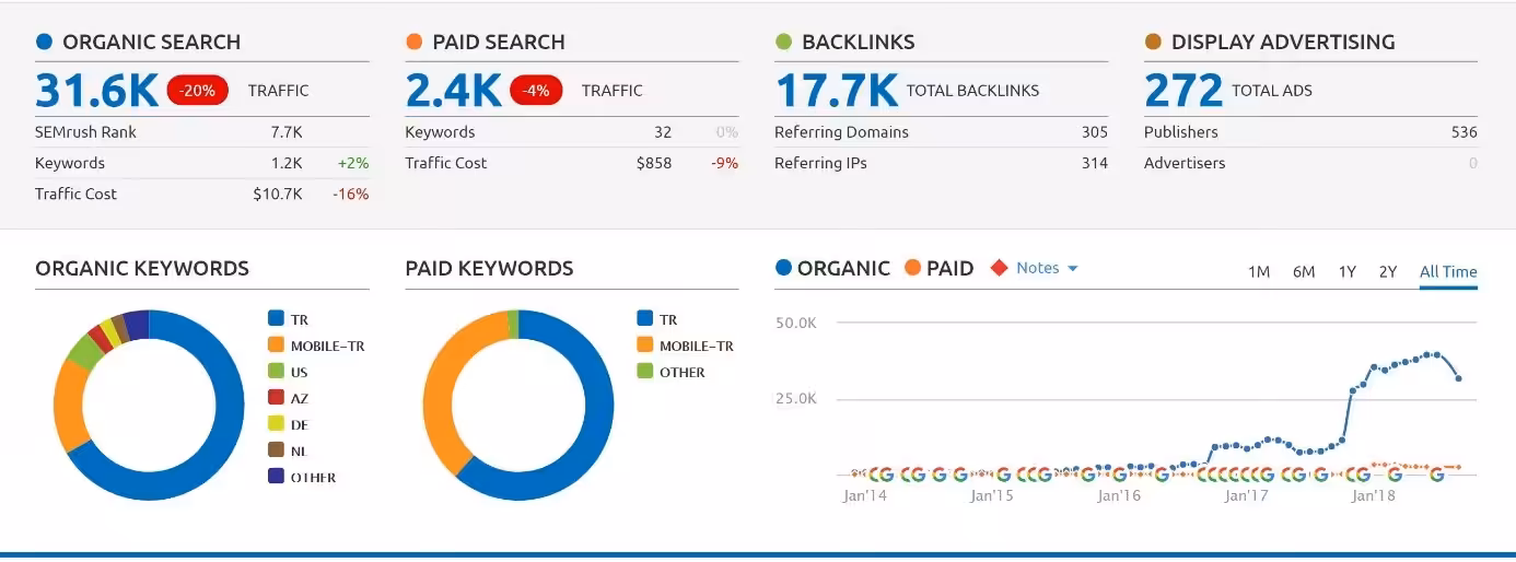 Organik Arama Analizi
