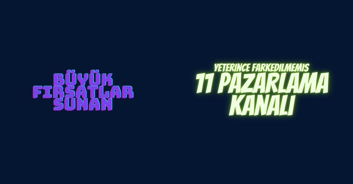 Pazarlama Kanallari
