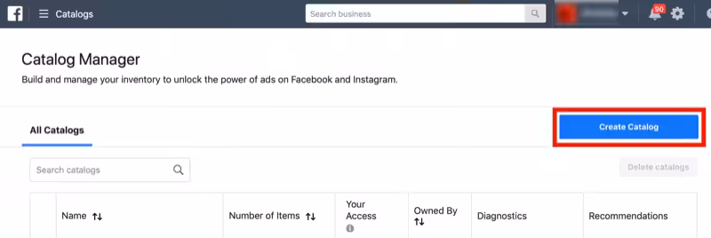 Facebook Kataloğu Oluşturun
