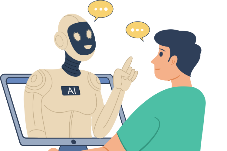 Robotla Konuşan Adam