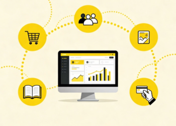 Bilgisayar Ekranındaki Grafikler Ve Ödeme Ikonları