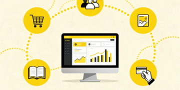 Bilgisayar Ekranındaki Grafikler Ve Ödeme Ikonları